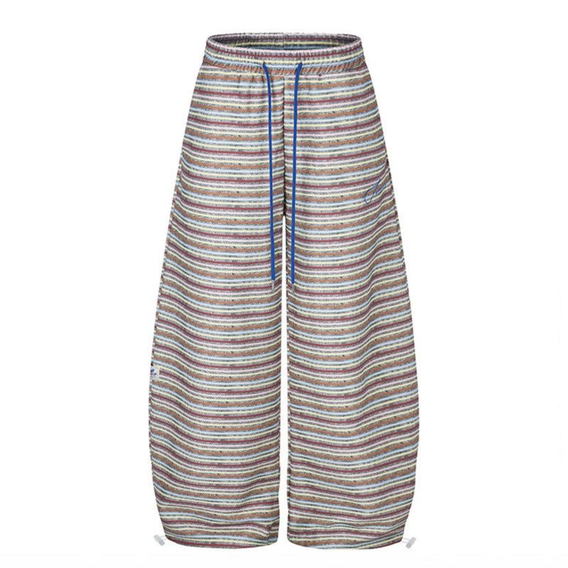 Damen Weite Palazzo‑Loungehose mit Tunnelzugbund und verstellbaren Saumkordeln Nord Taschen