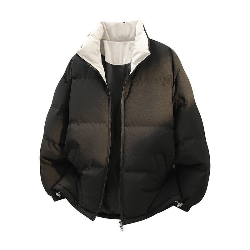 Unisex Oversize-Steppjacke mit hohem Kragen, zweifarbiger Innenfütterung & verstellbarem Saum Nord Taschen