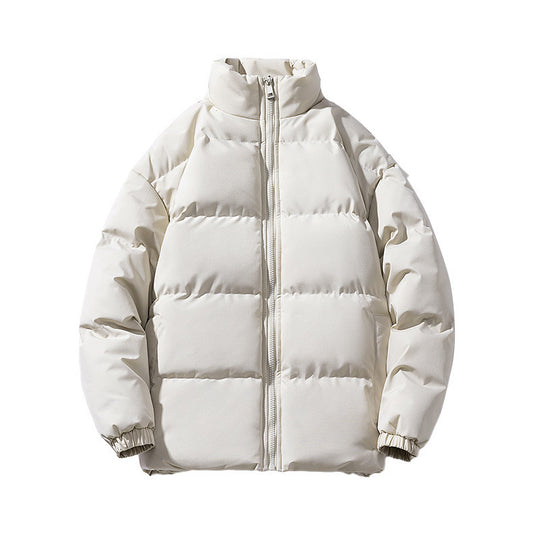 Unisex Leichte gesteppte Daunenoptik Pufferjacke mit Stehkragen und Zwei-Wege-Reißverschluss Nord Taschen