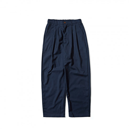 Damen Weite Highwaist-Hose mit Bundfalten, verkürztem Saum und tapered Schnitt Nord Taschen