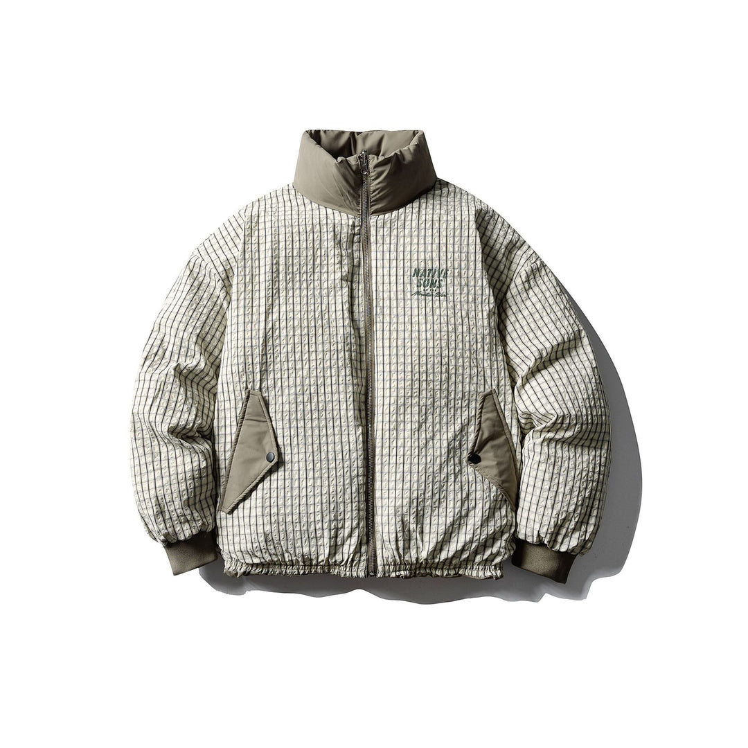 Herren Boxy-Pufferjacke mit hohem Stehkragen und minimalistischer Außenhülle Nord Taschen