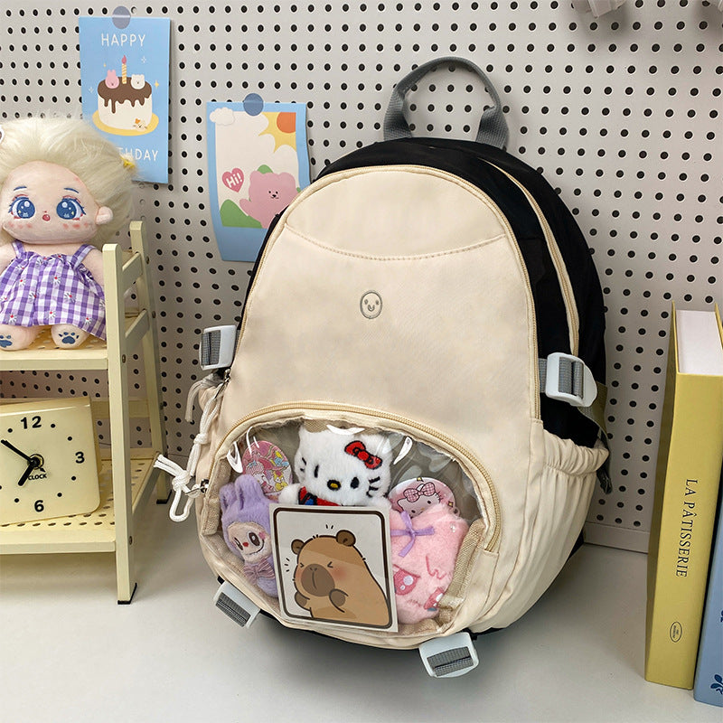 Damen Freizeit-Rucksack mit transparentem Sichtfenster und zahlreichen Fächern Nord Taschen