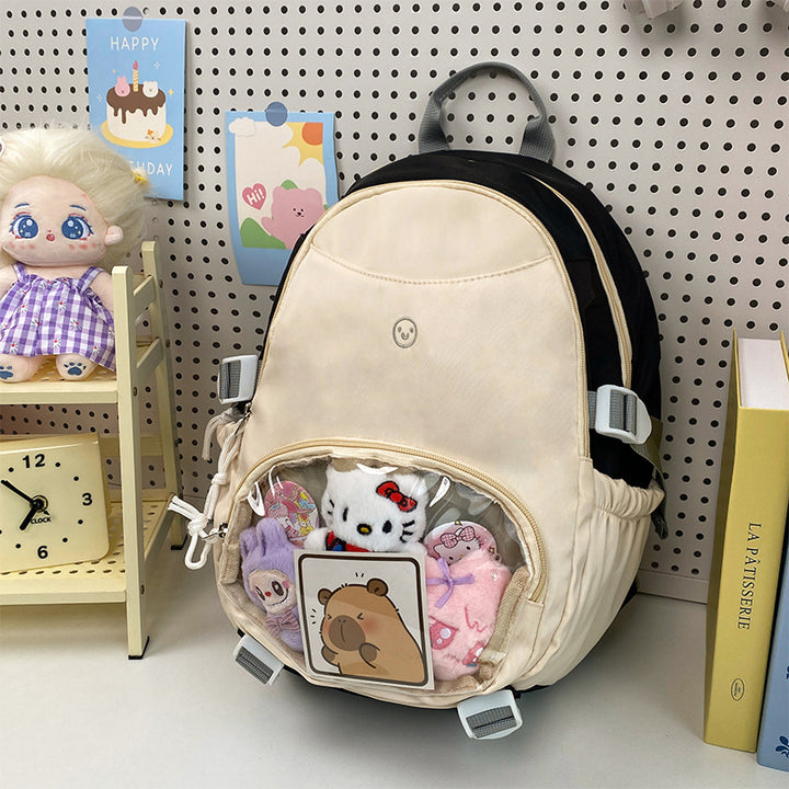 Damen Freizeit-Rucksack mit transparentem Sichtfenster und zahlreichen Fächern Nord Taschen