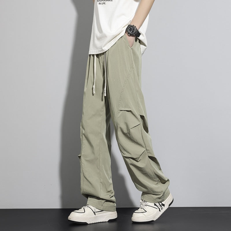 Herren Utility-Cargo-Loungehose mit Tunnelzugbund, Mehrfachtaschen & weitem Bein Nord Taschen