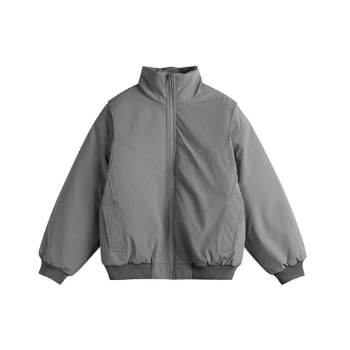 Damen Gefütterte Boxy‑Bomberjacke mit hohem Stehkragen und diagonal gesteppter Optik Nord Taschen