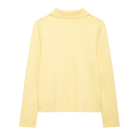 Damen 10+ taillierte Strickjacke mit Hemdkragen und Blütenknopfverzierung Nord Taschen