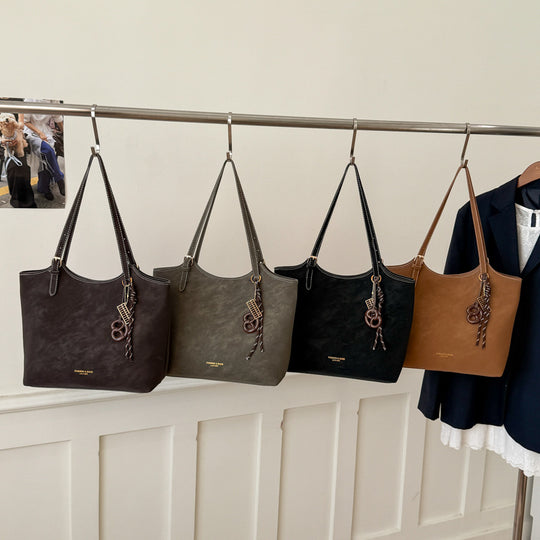 Damen elegante Umhängetasche aus weichem Wildleder Nord Taschen
