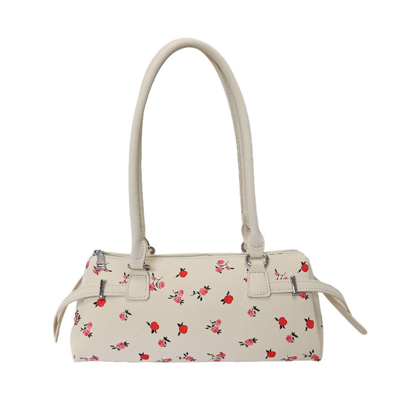 Damen modische Umhängetasche aus Denim mit floralen Stickereien Nord Taschen