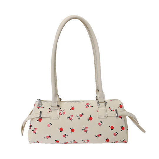 Damen modische Umhängetasche aus Denim mit floralen Stickereien Nord Taschen