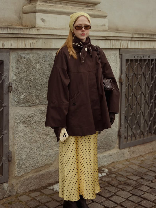 Damen Oversize Übergangsjacke mit Boxy-Schnitt und großen Eingrifftaschen Nord Taschen