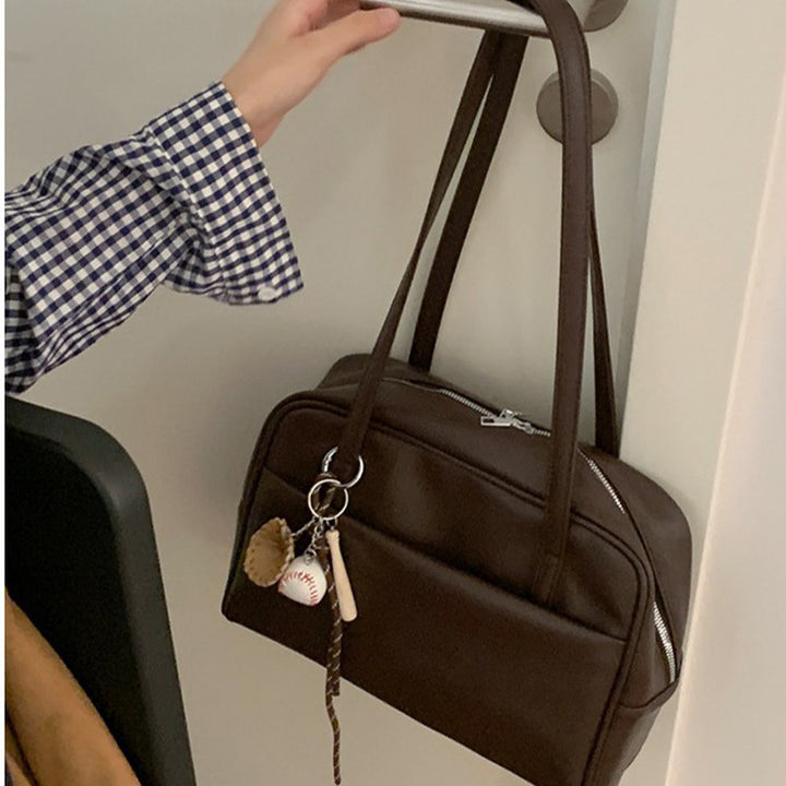 Damen Schultertasche mit eleganter Struktur und praktischem Innenlayout Nord Taschen