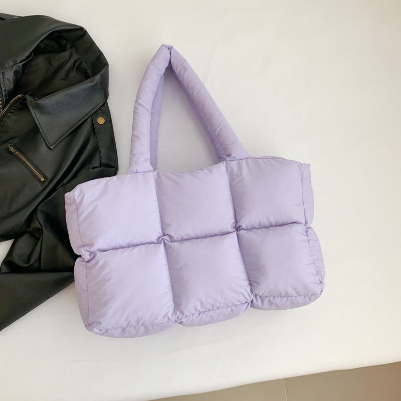 Damen PU Leder Shopper Tasche mit ergonomischem Tragegriff und moderner Steppung Nord Taschen