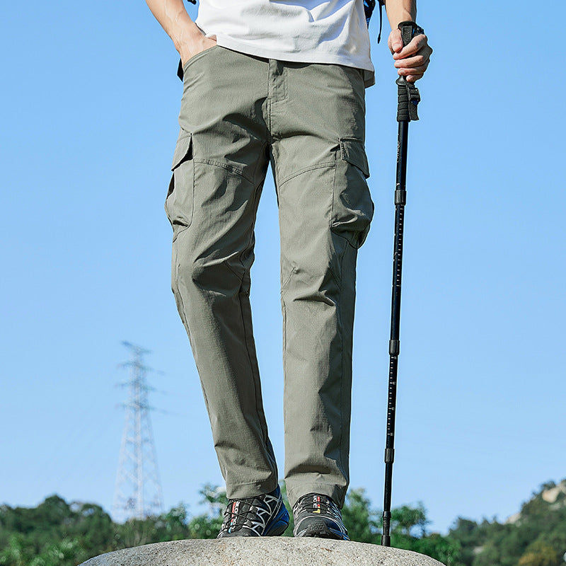 Herren Atmungsaktive Trekking-Cargohose mit Stretch und Mehrfachtaschen Nord Taschen