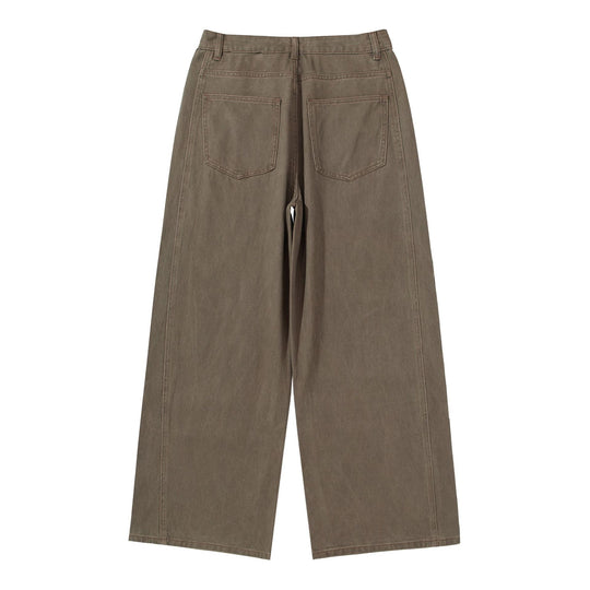 Damen Hochtaillierte Utility-Culotte-Hose mit weitem Bein und aufgesetzten Taschen Nord Taschen