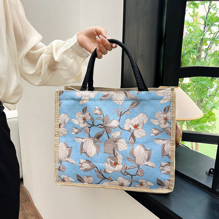 Damen elegante Tragetasche mit floralem Design Nord Taschen