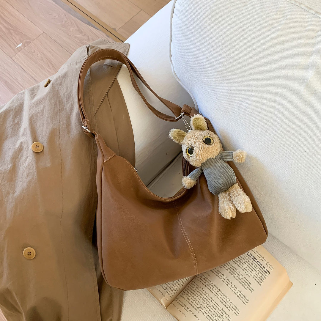 Damen elegante Hobo-Tasche aus softem Leder Nord Taschen
