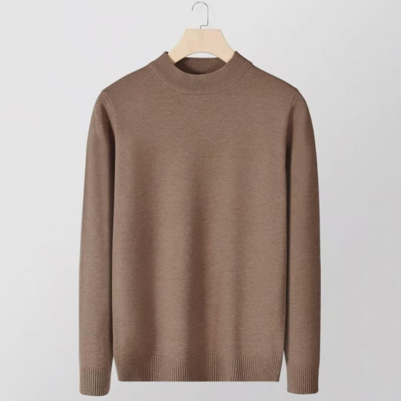 Damen Feinstrick-Stehkragenpullover aus Baumwollmix mit gerippten Bündchen Nord Taschen
