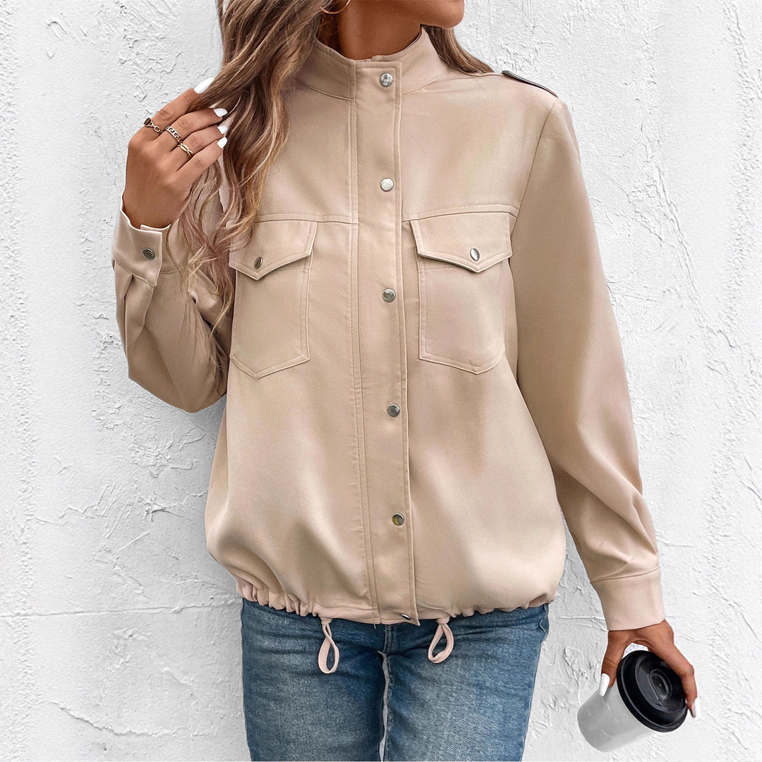 Damen Lässige Blousonjacke Nord Taschen