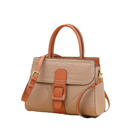 Damen Handtasche mit modernem Krokodilprägungsdesign und abnehmbarem Schulterriemen Nord Taschen