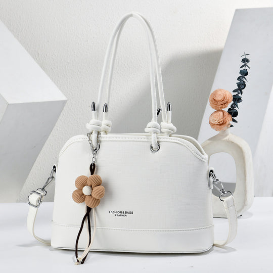 Damen modische Handtasche mit abnehmbaren Blumenanhänger Nord Taschen