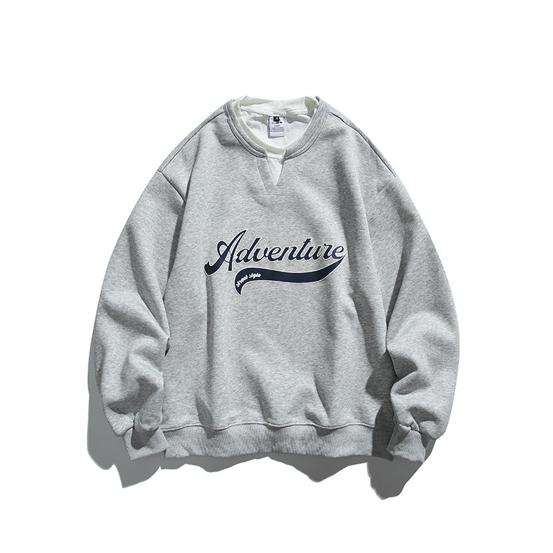 Unisex Oversize-Sweatshirt mit Lagenkragen, weichem Fleece und Statement-Print Nord Taschen