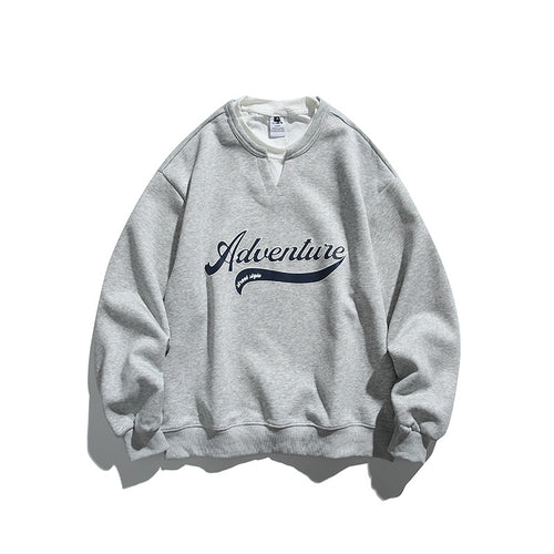 Unisex Oversize-Sweatshirt mit Lagenkragen, weichem Fleece und Statement-Print Nord Taschen