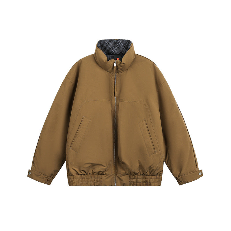 Unisex Oversize Blousonjacke mit Stehkragen und gestepptem Innenfutter Nord Taschen