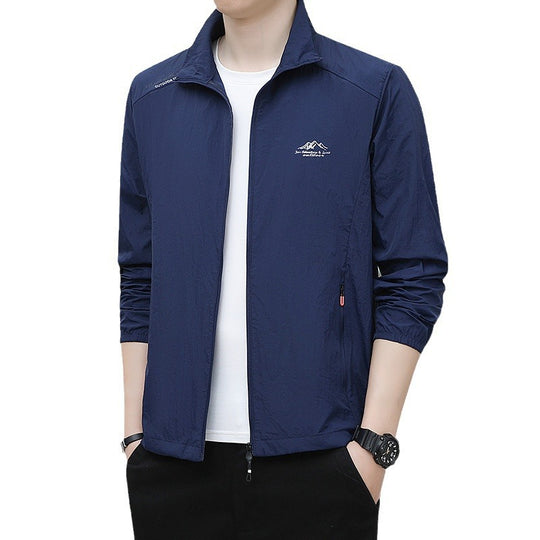 Herren Leichte Outdoor-Jacke mit hohem Stehkragen Nord Taschen