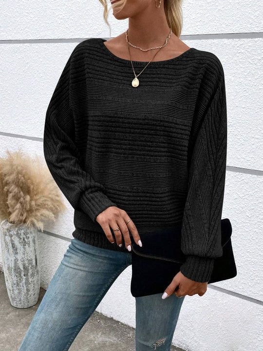 Damen Komfortabler Strickpullover Nord Taschen