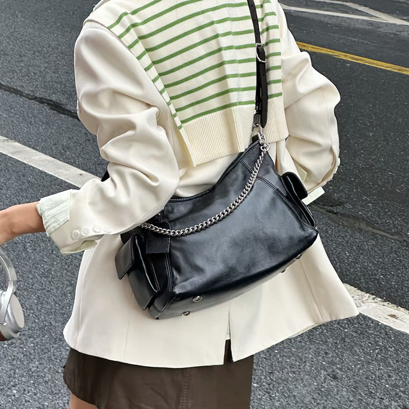 Damen Hobo Tasche mit innovativen Steppdetails und abnehmbarem Etui Nord Taschen