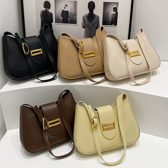 Damen Designer Umhängetasche mit stilvoller Klappenverzierung Nord Taschen