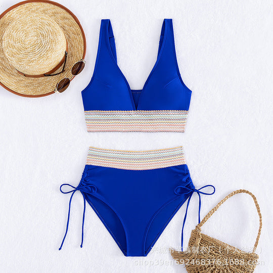 Damen Hochgeschnittener Sportbikini Nord Taschen