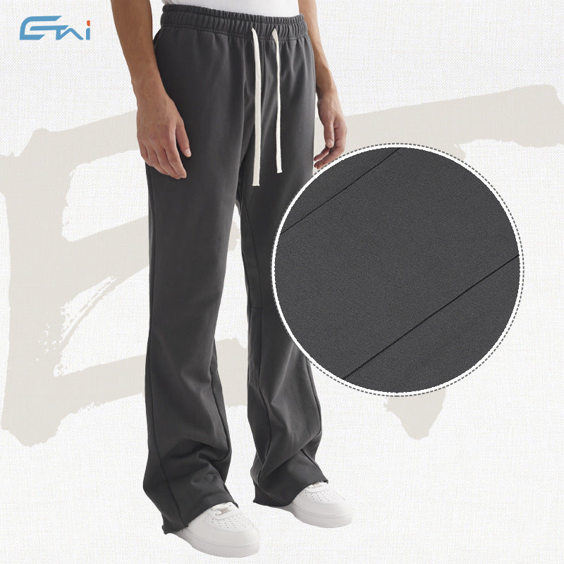 Damen Schlag-Sweathose aus French-Terry mit elastischem Bund und dekorativen Teilnähten Nord Taschen