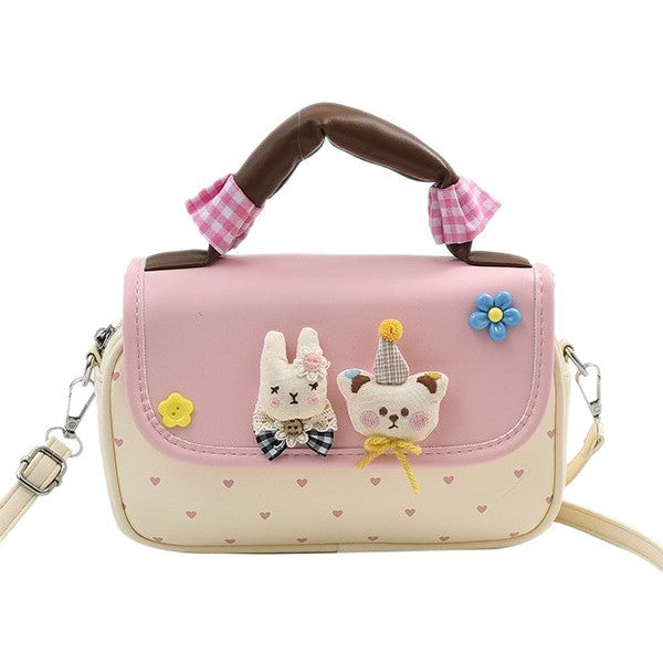 Damen Umhängetasche mit verspieltem Tiermotiv und praktischen Fächern Nord Taschen