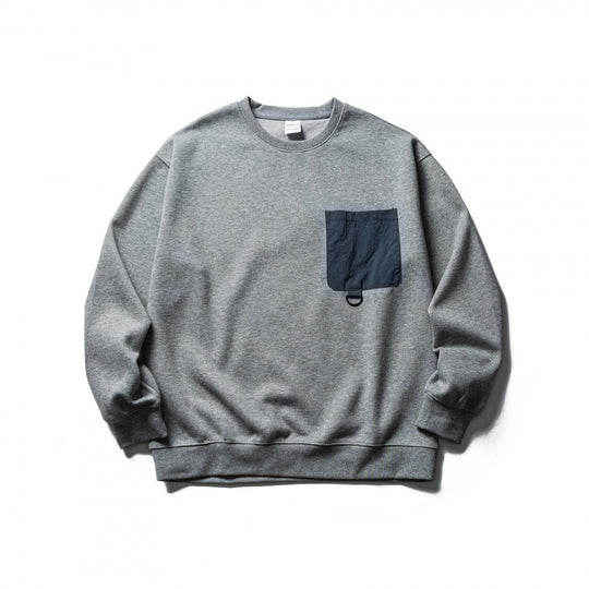 Unisex Oversize-Sweatshirt mit aufgesetzter Brusttasche und D-Ring Nord Taschen