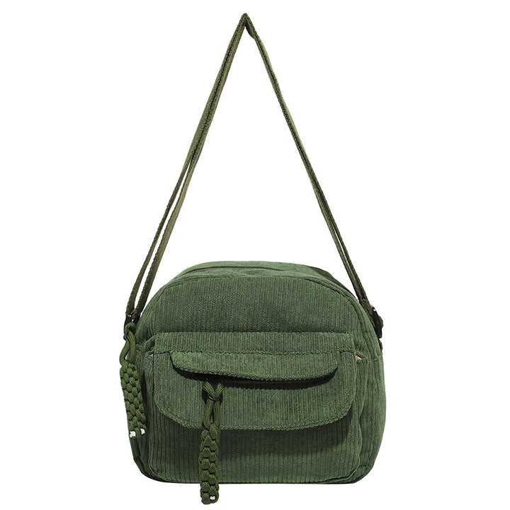Damen Umhängetasche mit strukturiertem Cord-Design und praktischen Fächern Nord Taschen
