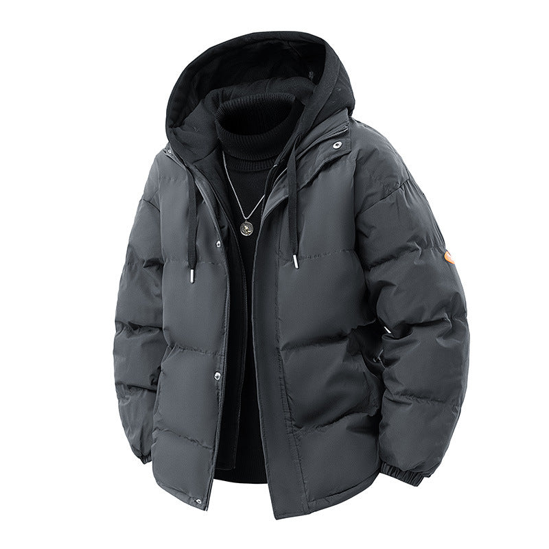 Herren Gepolsterte Wintersteppjacke mit integrierter Kapuzen-Innenlage und winddichter Thermofüllung Nord Taschen