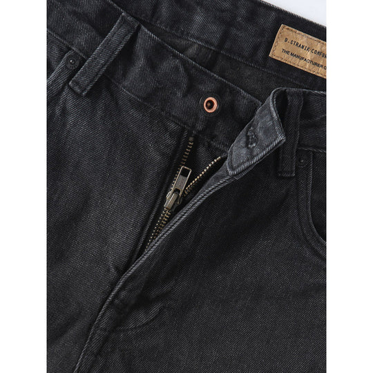 Herren Tapered Relaxed Denim-Jeans mit hoher Bundhöhe und cleaner Used-Optik Nord Taschen