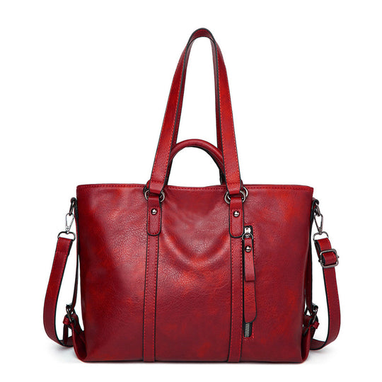Damen elegante Umhängetasche mit luxuriösem Kunstleder und praktischem Fächerdesign Nord Taschen