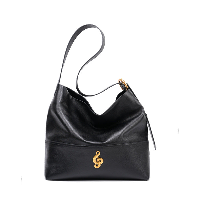 Damen Hobo Handtasche aus feinem Leder mit goldenen Akzenten Nord Taschen
