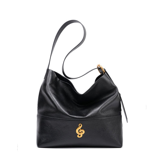Damen Hobo Handtasche aus feinem Leder mit goldenen Akzenten Nord Taschen