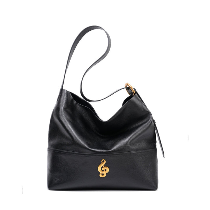 Damen Hobo Handtasche aus feinem Leder mit goldenen Akzenten Nord Taschen