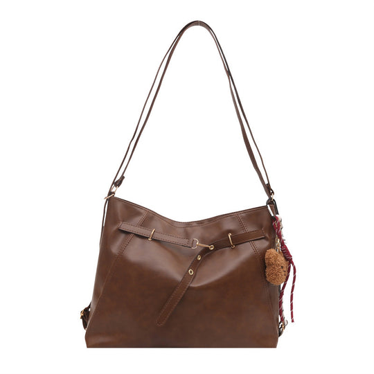 Damen große Hobo-Tasche mit praktischen Innentaschen und stilvollem Schlüsselanhänger Nord Taschen