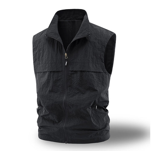 Herren Leichte atmungsaktive Outdoor-Weste mit Mesh-Futter, durchgehendem Reißverschluss & Reißverschlusstaschen Nord Taschen