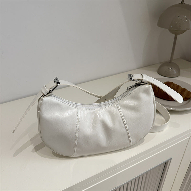 Damen Handtasche mit strukturiertem Kunstleder und verstellbarem Schulterriemen Nord Taschen