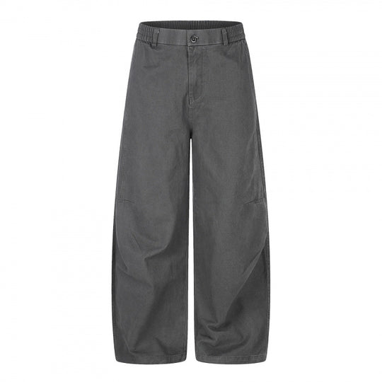 Damen Weite Culotte-Hose mit hohem Bund, elastischem Einsatz und Utility‑Nähten Nord Taschen