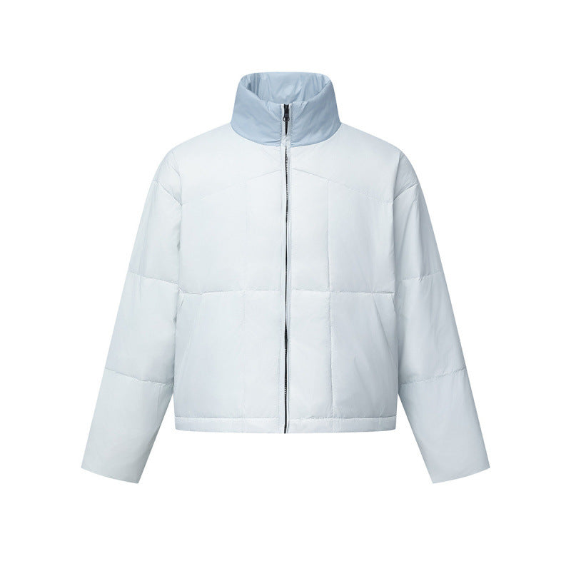 Unisex Boxy-Pufferjacke mit Stehkragen in Kontrastoptik und quadratischer Steppung Nord Taschen