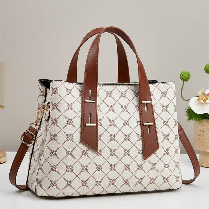 Damen luxuriöse Handtasche mit modernen grafischen Mustern Nord Taschen