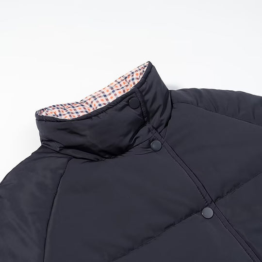 Damen Wattierte Steppjacke mit Stehkragen, Raglanärmeln und verstellbarem Saum Nord Taschen