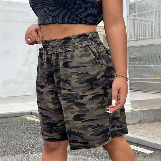 Damen Freizeithosen im modernen Camouflage-Design